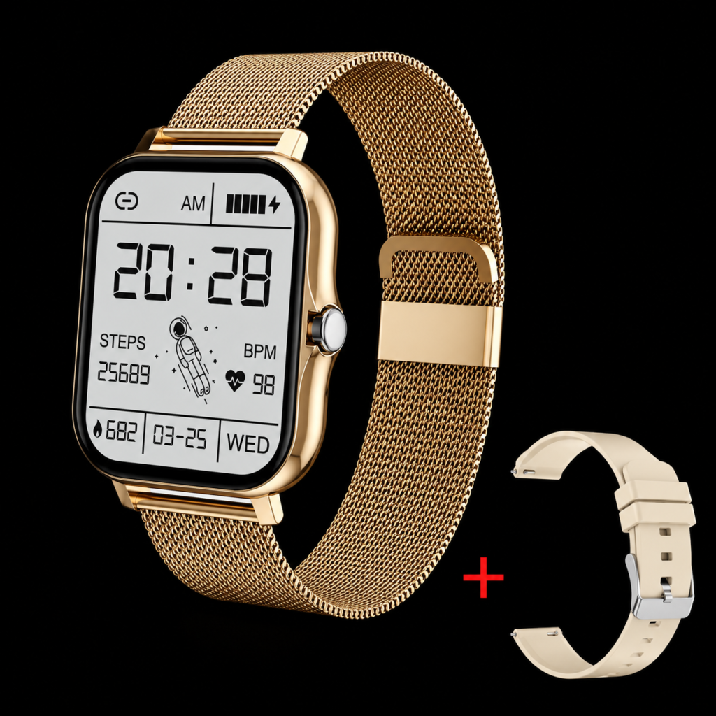 lige smart watch for women's(call receive/dial), fitness tracker waterproof smartwatch for android ios phones 1.7" hd full touch screen digital watches with heart rate sleep monitor pedometer, gold