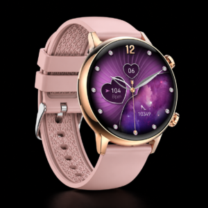 lige women's smartwatch, 1.39 inch hd touch screen with wireless calls, 123 sports modes, heart rate & sleep monitor, ai voice assistant, fitness tracker, stylish pink strap